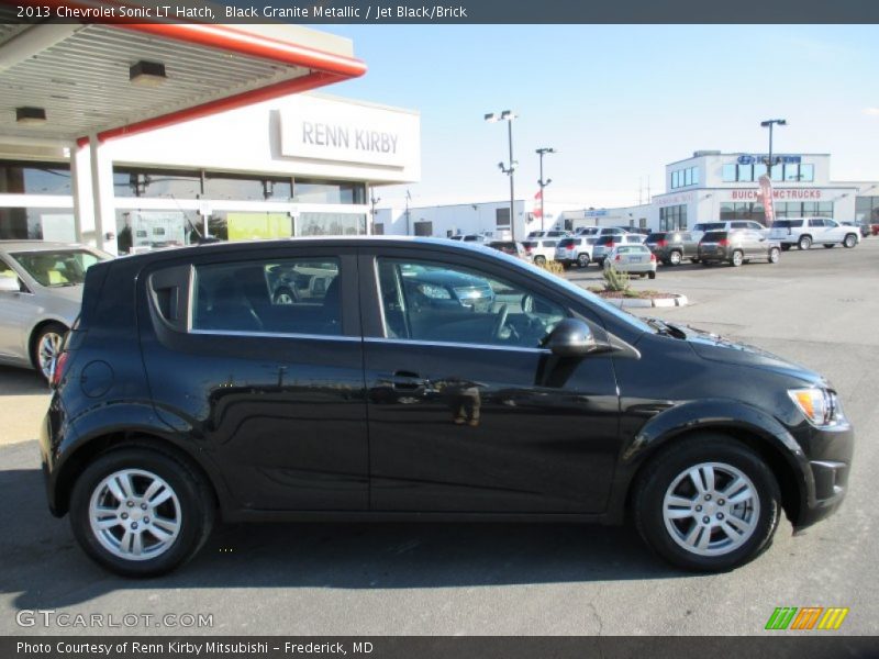 Black Granite Metallic / Jet Black/Brick 2013 Chevrolet Sonic LT Hatch