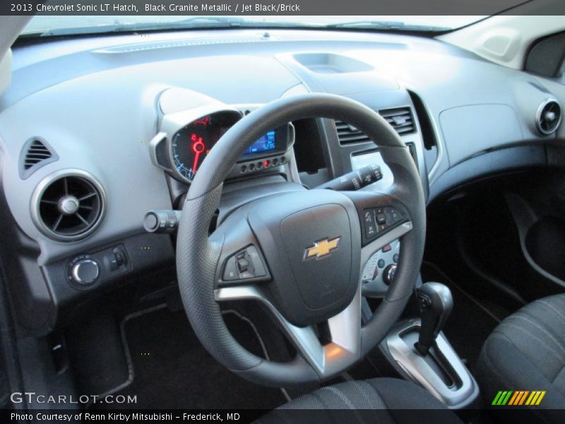 Black Granite Metallic / Jet Black/Brick 2013 Chevrolet Sonic LT Hatch