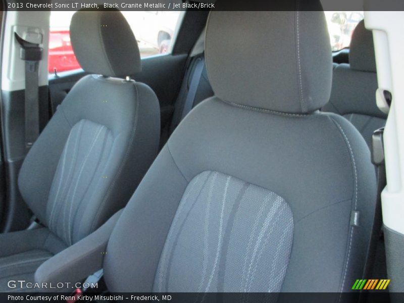 Black Granite Metallic / Jet Black/Brick 2013 Chevrolet Sonic LT Hatch