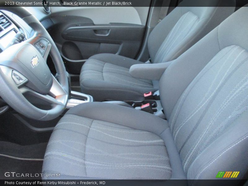 Black Granite Metallic / Jet Black/Brick 2013 Chevrolet Sonic LT Hatch