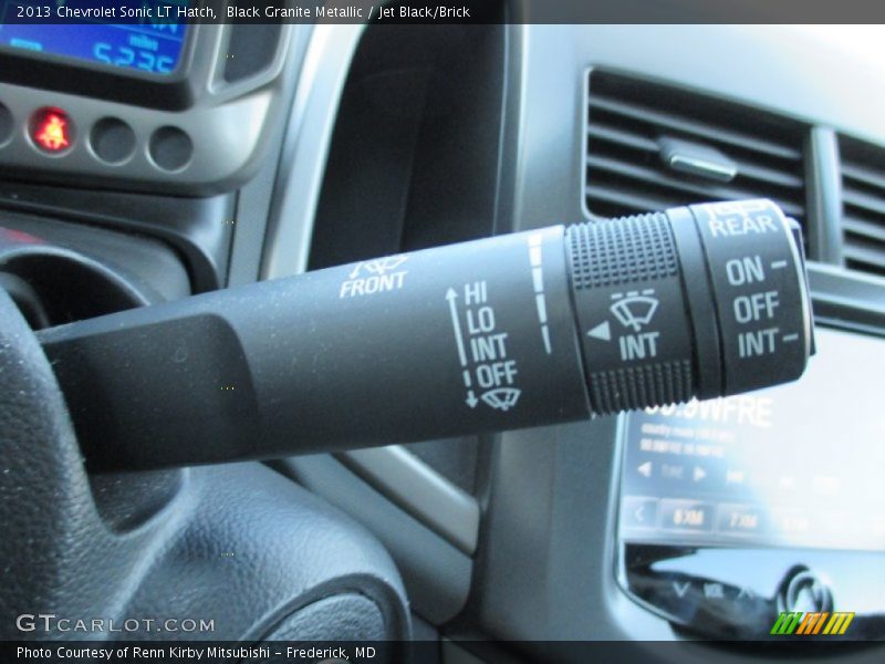 Black Granite Metallic / Jet Black/Brick 2013 Chevrolet Sonic LT Hatch