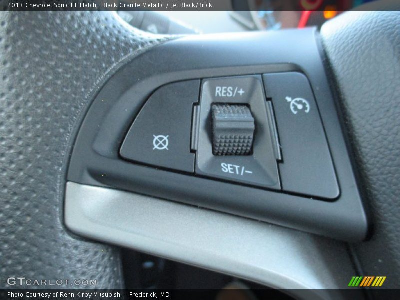 Black Granite Metallic / Jet Black/Brick 2013 Chevrolet Sonic LT Hatch