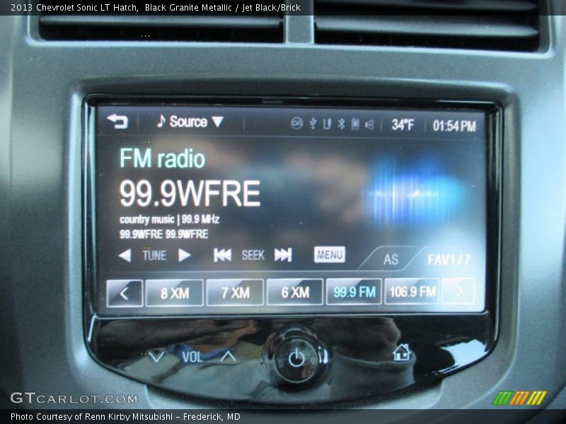 Black Granite Metallic / Jet Black/Brick 2013 Chevrolet Sonic LT Hatch