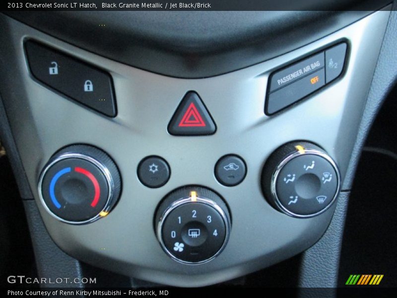 Black Granite Metallic / Jet Black/Brick 2013 Chevrolet Sonic LT Hatch