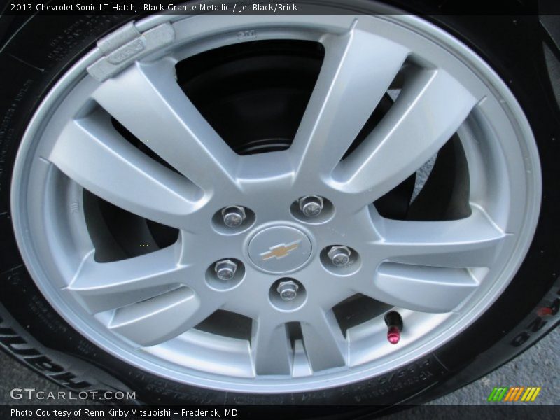 Black Granite Metallic / Jet Black/Brick 2013 Chevrolet Sonic LT Hatch