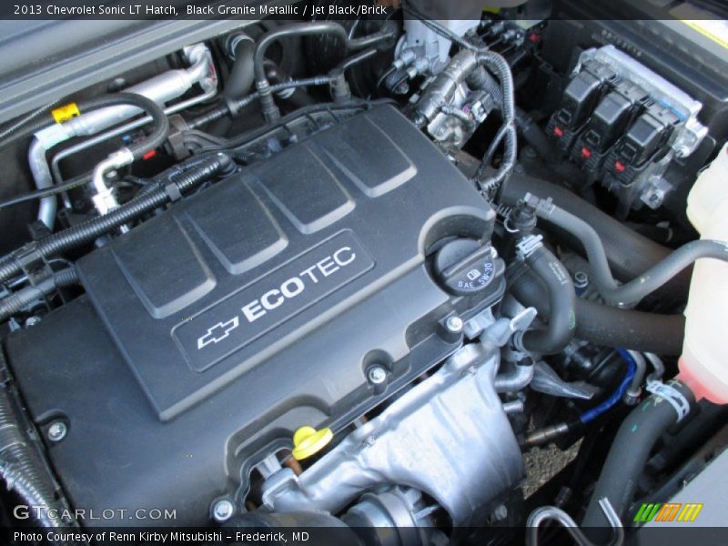 Black Granite Metallic / Jet Black/Brick 2013 Chevrolet Sonic LT Hatch