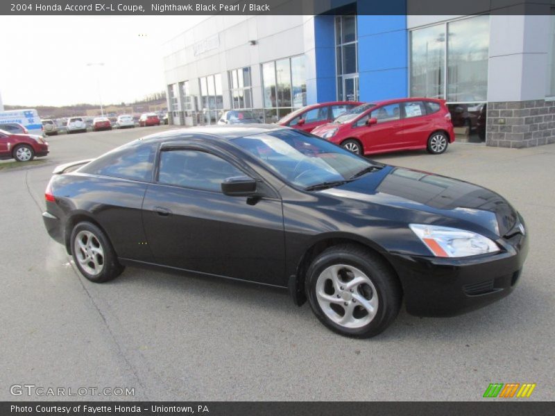Nighthawk Black Pearl / Black 2004 Honda Accord EX-L Coupe