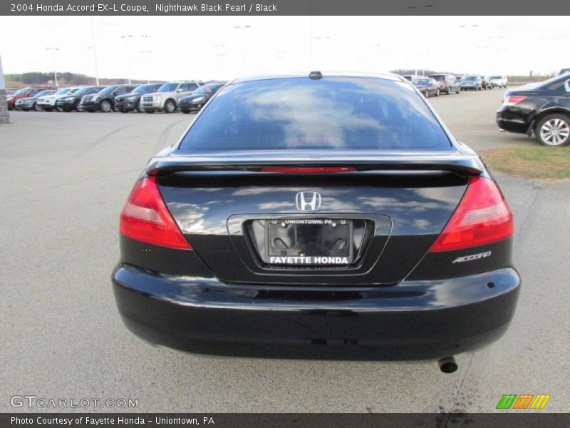 Nighthawk Black Pearl / Black 2004 Honda Accord EX-L Coupe