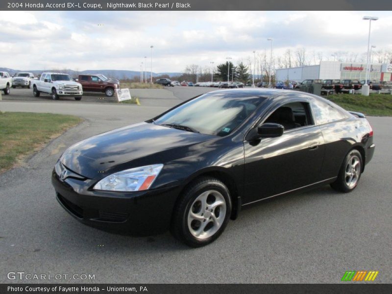 Nighthawk Black Pearl / Black 2004 Honda Accord EX-L Coupe