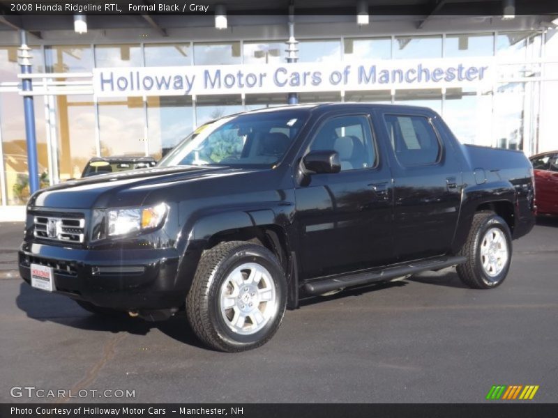 Formal Black / Gray 2008 Honda Ridgeline RTL