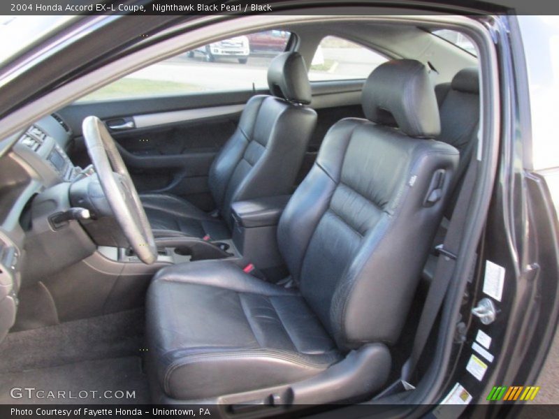 Nighthawk Black Pearl / Black 2004 Honda Accord EX-L Coupe