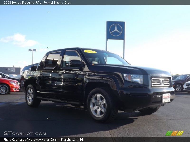 Formal Black / Gray 2008 Honda Ridgeline RTL