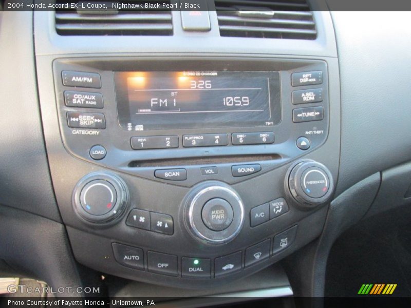 Nighthawk Black Pearl / Black 2004 Honda Accord EX-L Coupe