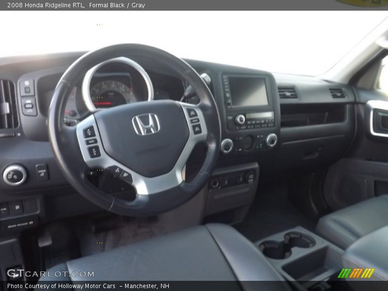 Formal Black / Gray 2008 Honda Ridgeline RTL