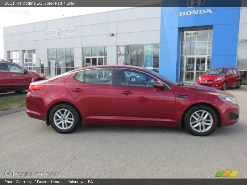 Spicy Red / Gray 2011 Kia Optima LX