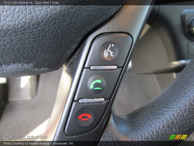 Spicy Red / Gray 2011 Kia Optima LX