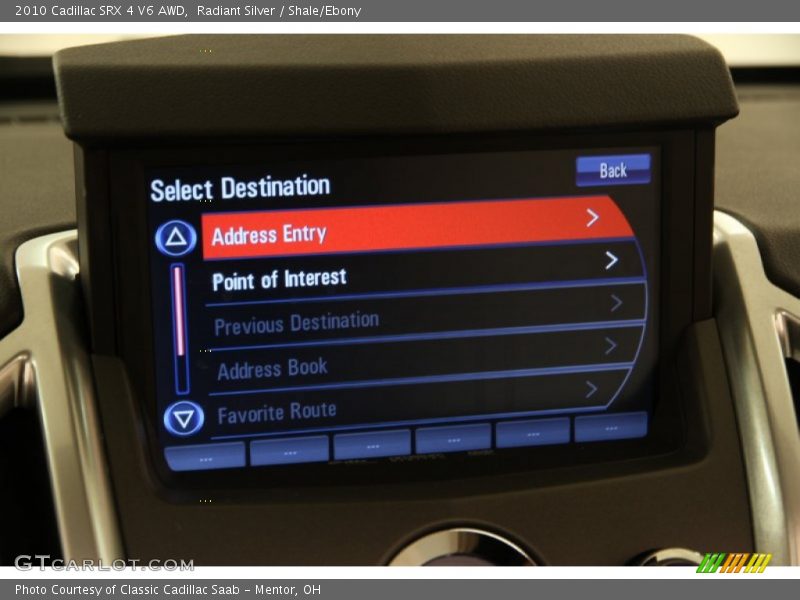 Radiant Silver / Shale/Ebony 2010 Cadillac SRX 4 V6 AWD