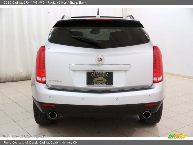Radiant Silver / Shale/Ebony 2010 Cadillac SRX 4 V6 AWD