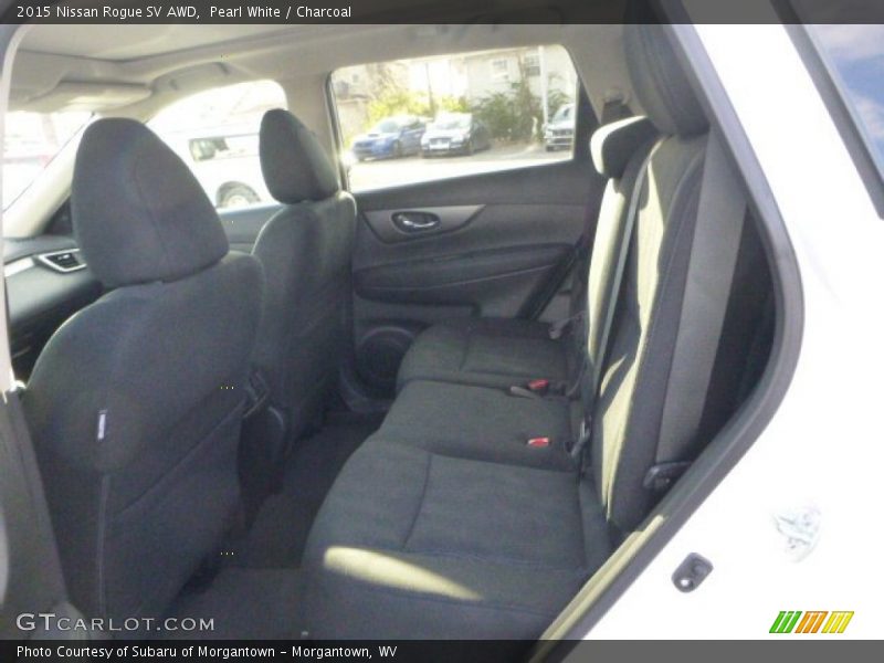 Pearl White / Charcoal 2015 Nissan Rogue SV AWD