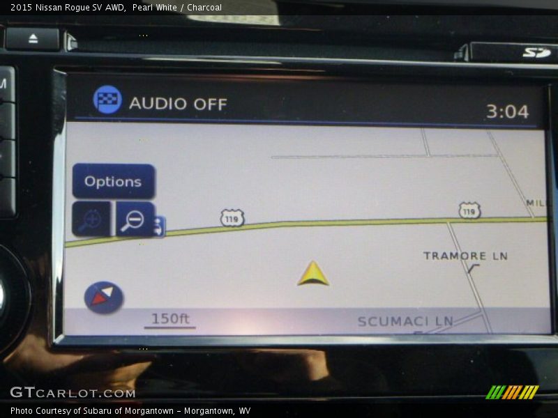 Pearl White / Charcoal 2015 Nissan Rogue SV AWD
