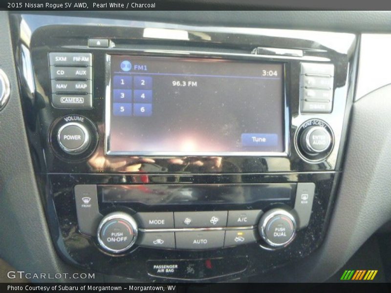 Pearl White / Charcoal 2015 Nissan Rogue SV AWD