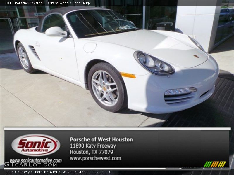 Carrara White / Sand Beige 2010 Porsche Boxster