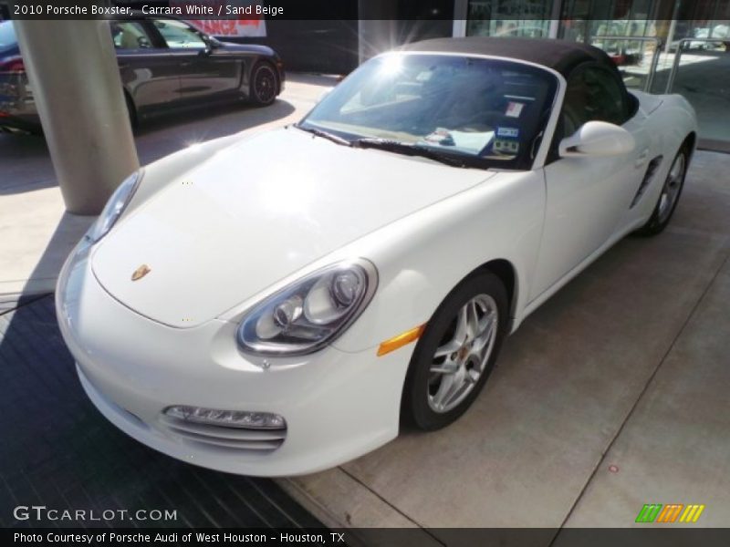 Carrara White / Sand Beige 2010 Porsche Boxster