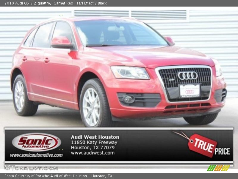 Garnet Red Pearl Effect / Black 2010 Audi Q5 3.2 quattro