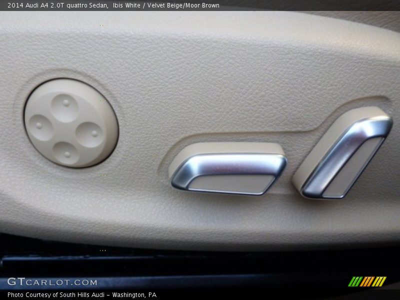 Ibis White / Velvet Beige/Moor Brown 2014 Audi A4 2.0T quattro Sedan