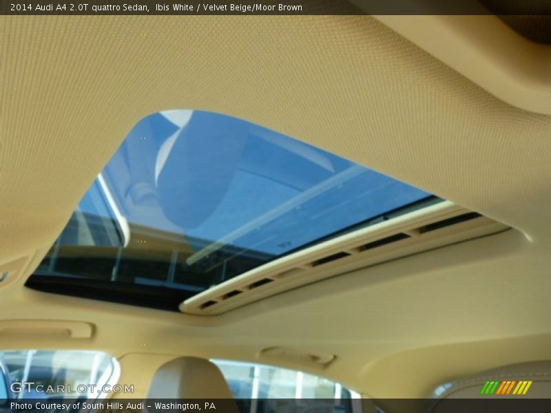 Ibis White / Velvet Beige/Moor Brown 2014 Audi A4 2.0T quattro Sedan