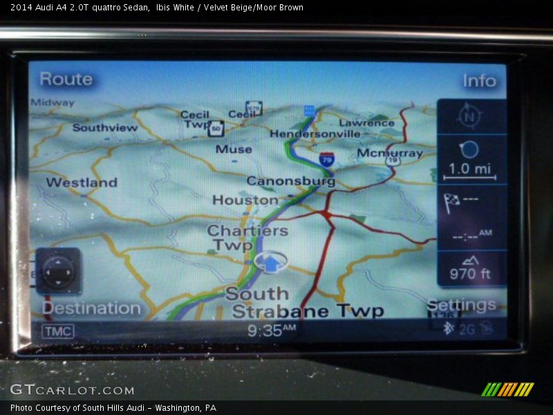 Ibis White / Velvet Beige/Moor Brown 2014 Audi A4 2.0T quattro Sedan