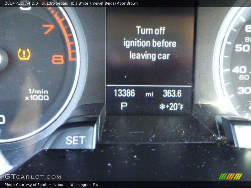 Ibis White / Velvet Beige/Moor Brown 2014 Audi A4 2.0T quattro Sedan