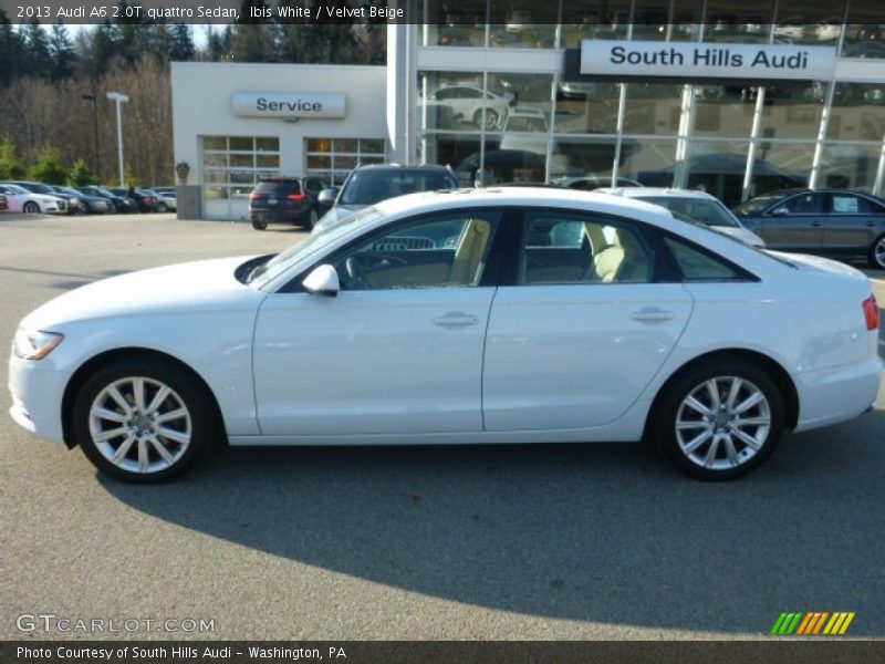 Ibis White / Velvet Beige 2013 Audi A6 2.0T quattro Sedan