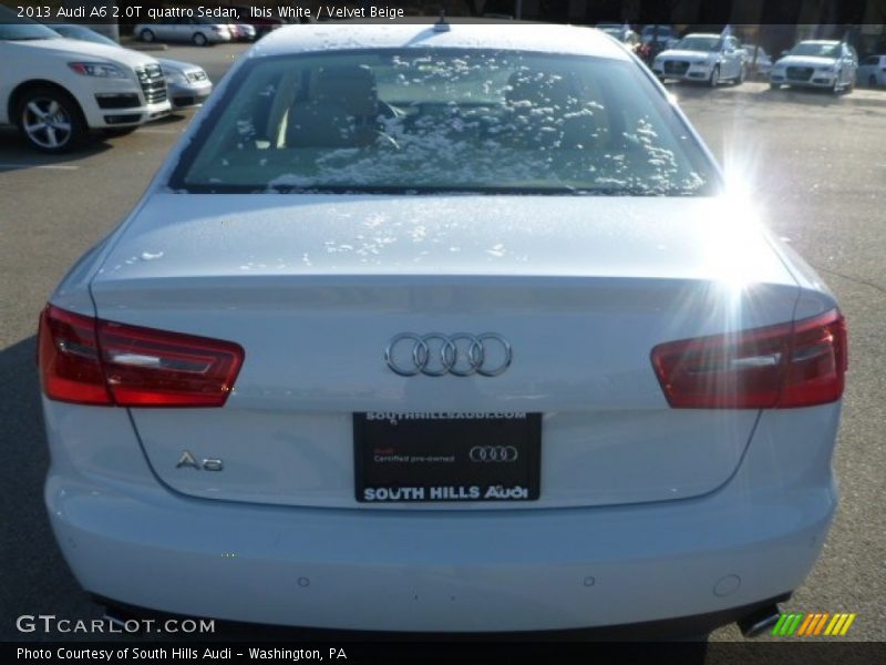 Ibis White / Velvet Beige 2013 Audi A6 2.0T quattro Sedan