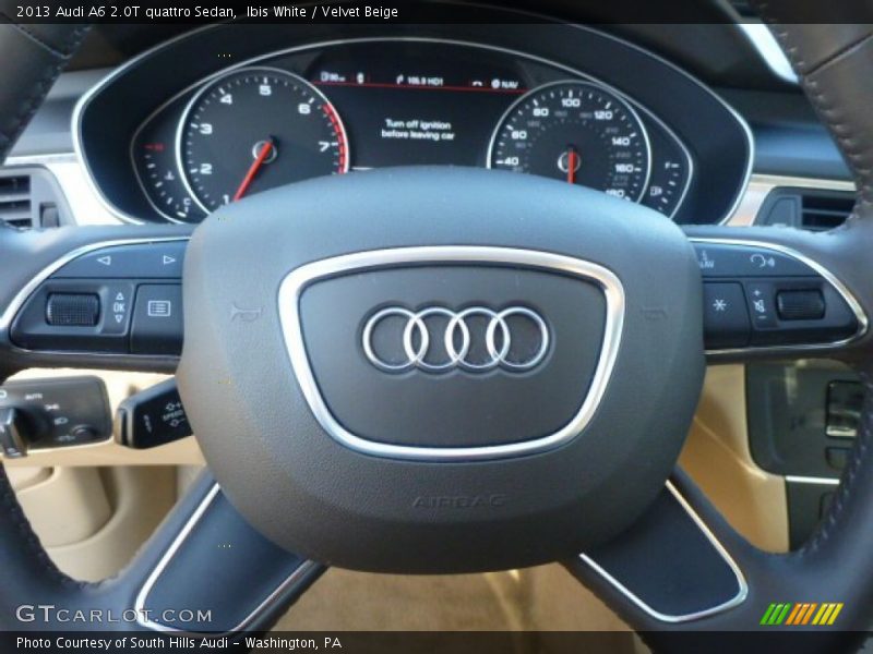 Ibis White / Velvet Beige 2013 Audi A6 2.0T quattro Sedan