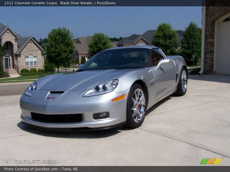 Blade Silver Metallic / Red/Ebony 2012 Chevrolet Corvette Coupe