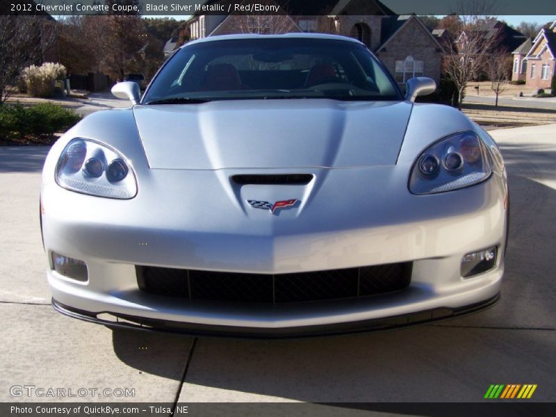 Blade Silver Metallic / Red/Ebony 2012 Chevrolet Corvette Coupe