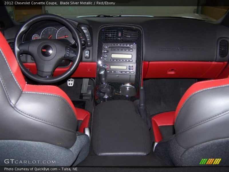 Blade Silver Metallic / Red/Ebony 2012 Chevrolet Corvette Coupe