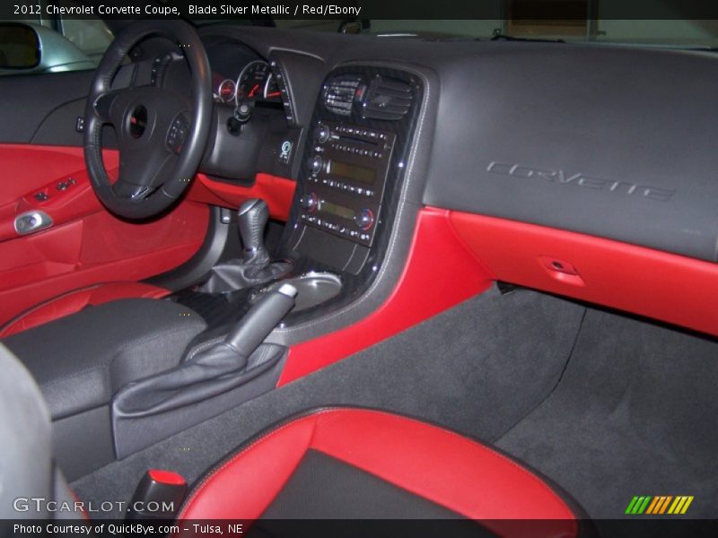 Blade Silver Metallic / Red/Ebony 2012 Chevrolet Corvette Coupe