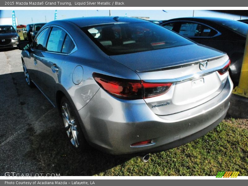 Liquid Silver Metallic / Black 2015 Mazda Mazda6 Grand Touring