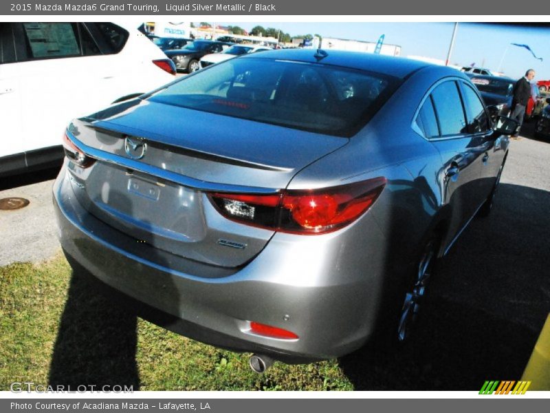 Liquid Silver Metallic / Black 2015 Mazda Mazda6 Grand Touring