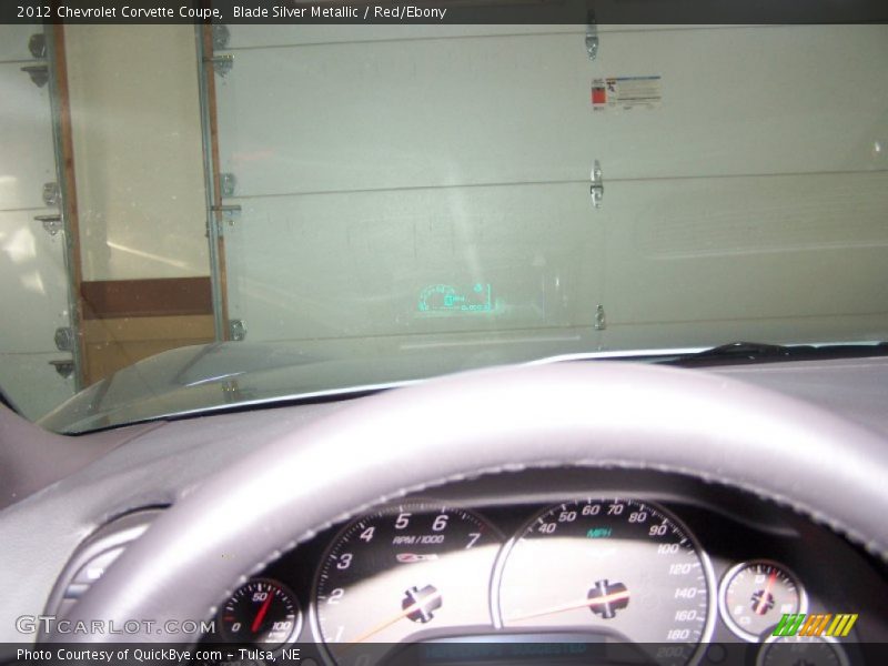 Blade Silver Metallic / Red/Ebony 2012 Chevrolet Corvette Coupe