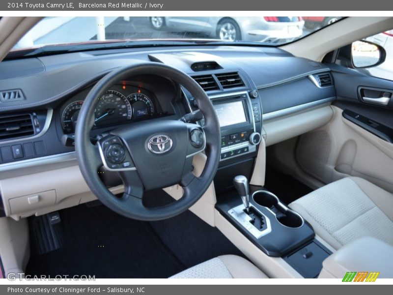 Barcelona Red Metallic / Ivory 2014 Toyota Camry LE