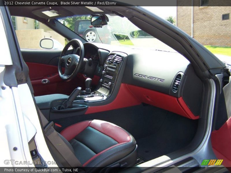 Blade Silver Metallic / Red/Ebony 2012 Chevrolet Corvette Coupe