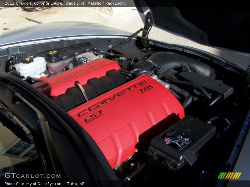 Blade Silver Metallic / Red/Ebony 2012 Chevrolet Corvette Coupe