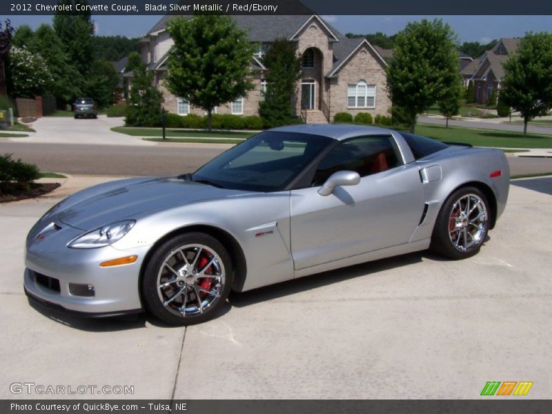 Blade Silver Metallic / Red/Ebony 2012 Chevrolet Corvette Coupe