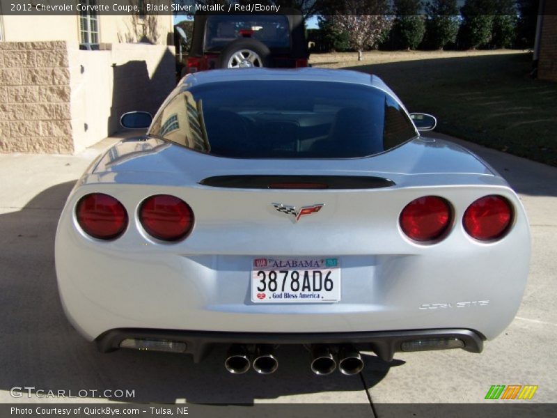 Blade Silver Metallic / Red/Ebony 2012 Chevrolet Corvette Coupe