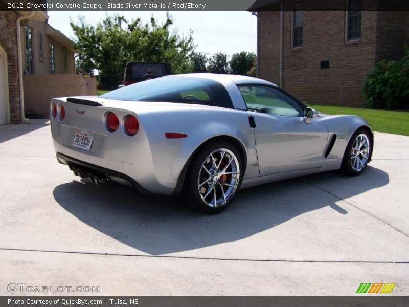 Blade Silver Metallic / Red/Ebony 2012 Chevrolet Corvette Coupe