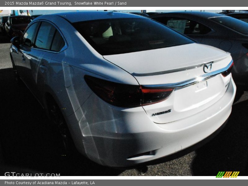 Snowflake White Pearl / Sand 2015 Mazda Mazda6 Grand Touring