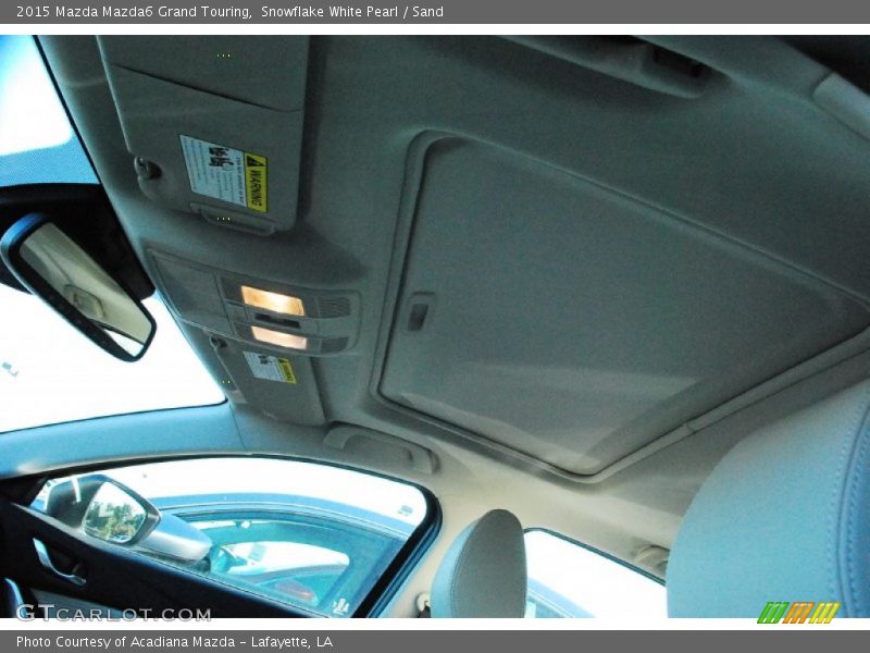 Snowflake White Pearl / Sand 2015 Mazda Mazda6 Grand Touring